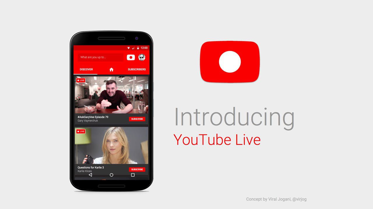 YouTube Live is now Mobile PhotoBite