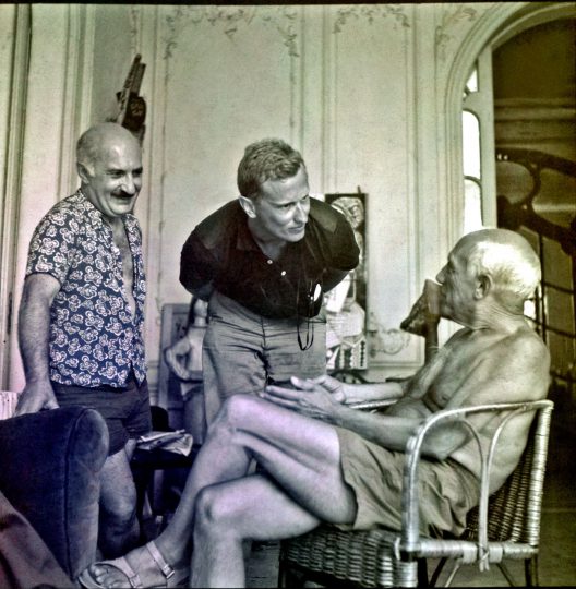 Baldwin with Picasso