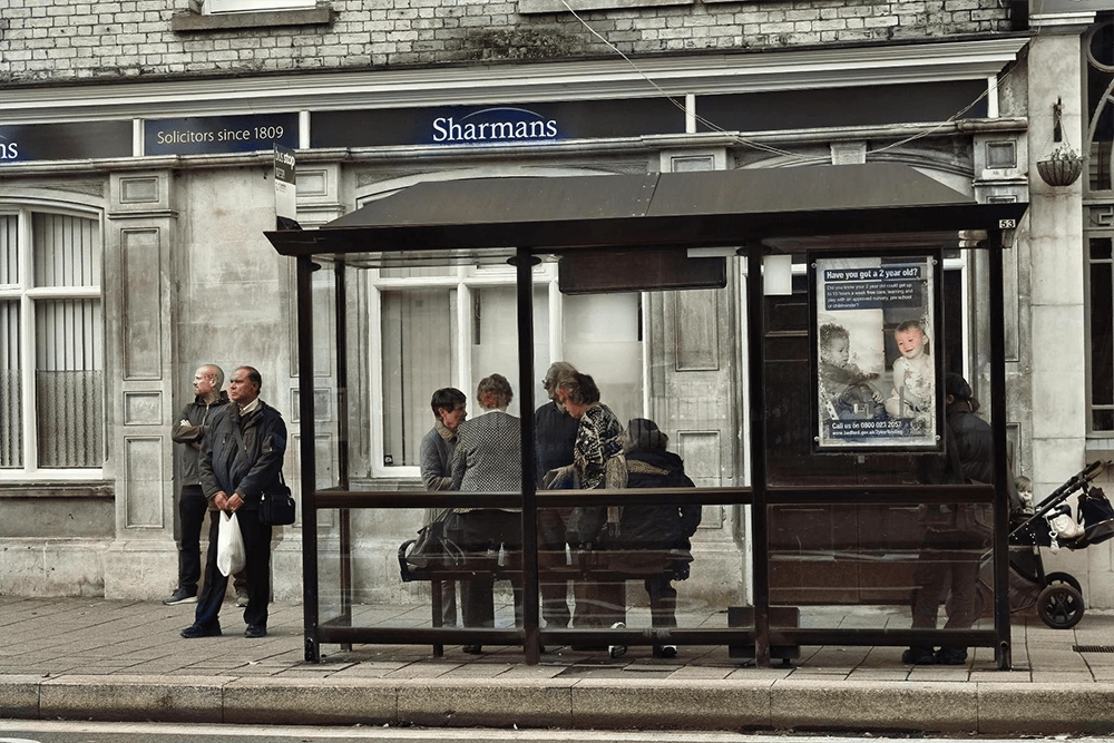 Natalie Hall - bus stop- generations