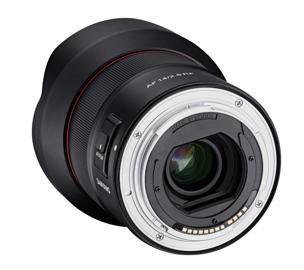 Samyang AF 14mm F2.8 RF Lens rear