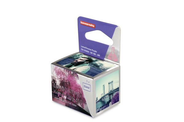 Lomochrome Purple 35mm Film box left