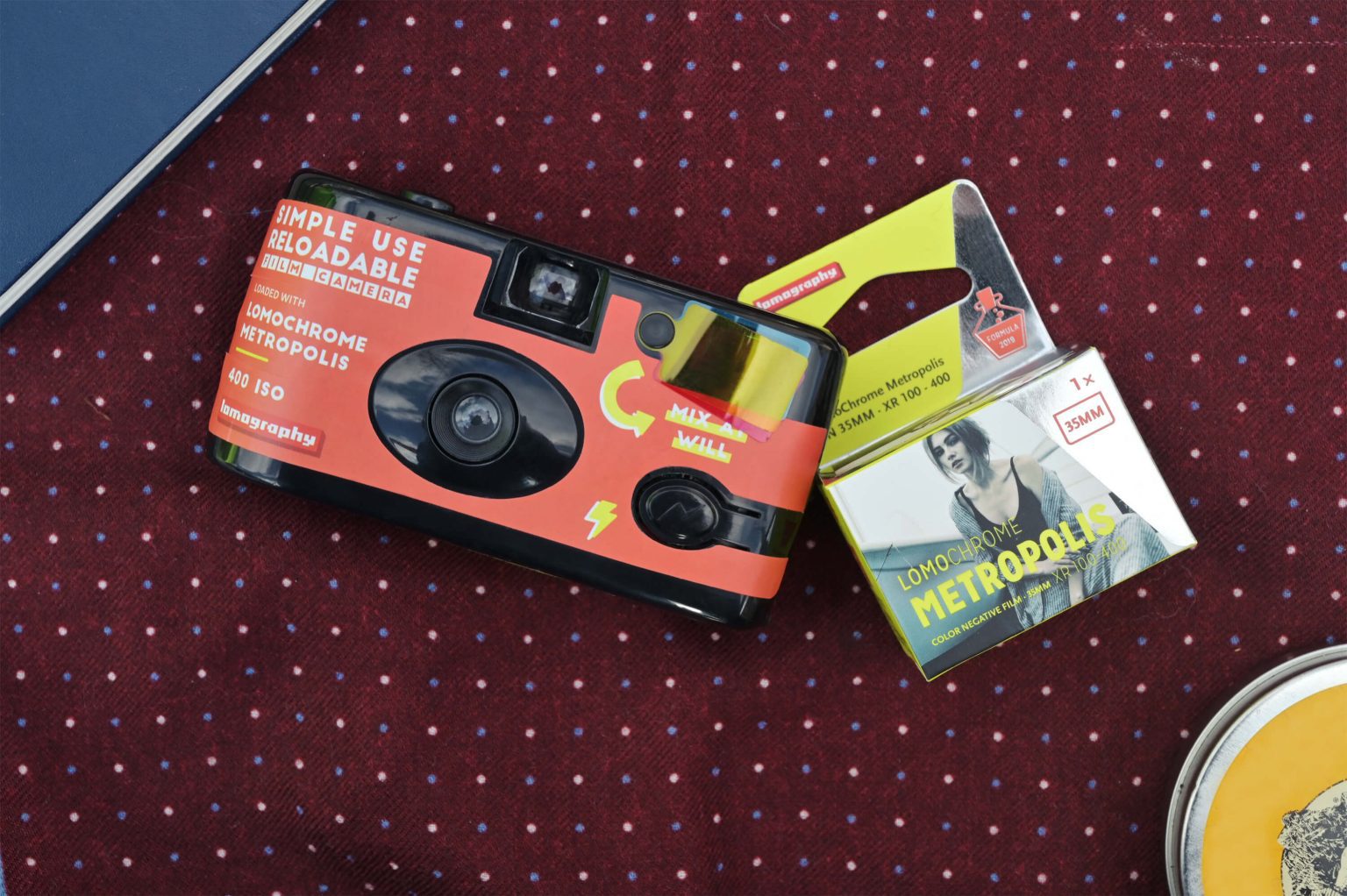 Lomography Simple Use Reloadable Camera Loaded with Lomochrome ...