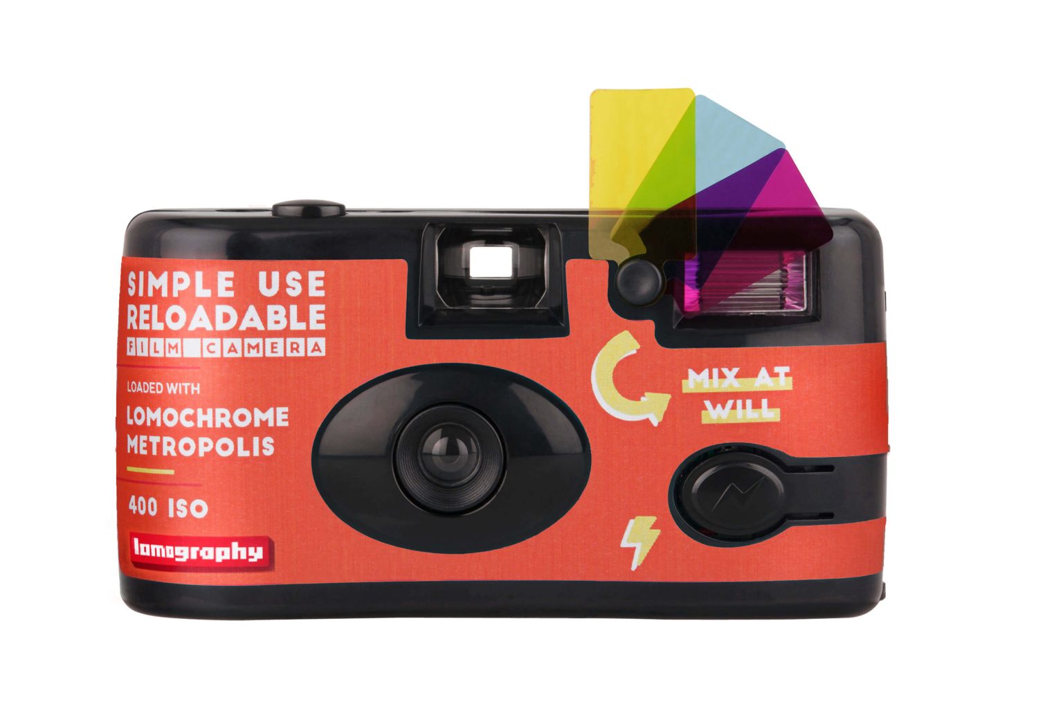 Lomography Simple Use Reloadable Camera Loaded with Lomochrome