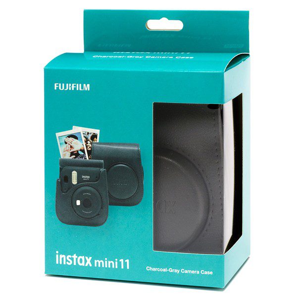 Fujifilm instax Mini 11 Case in Charcoal Grey box