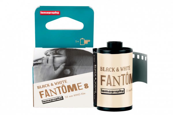 Lomography Fantôme Kino B&W ISO 8 Film box and roll