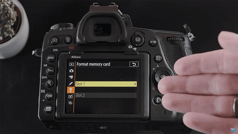 how to format sd card on camera