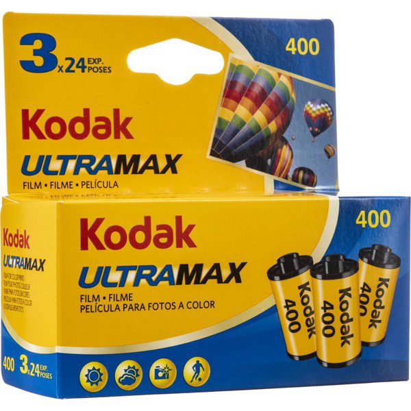 Kodak ULTRAMAX 400 35mm 24-exposure Triple Pack box