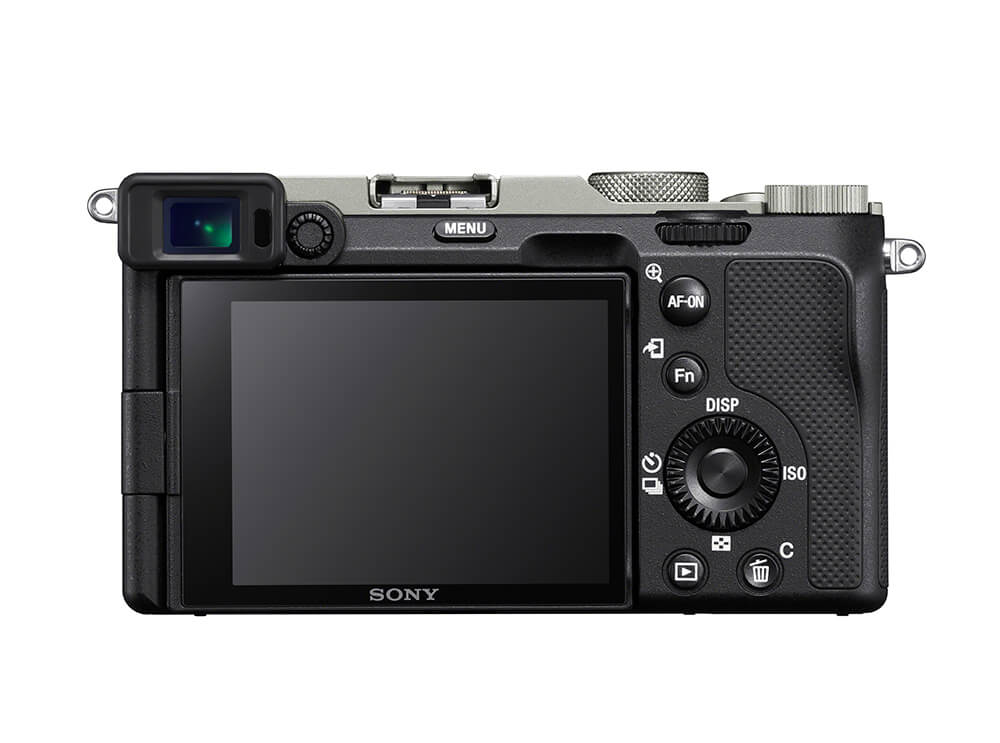 Sony A7C back silver