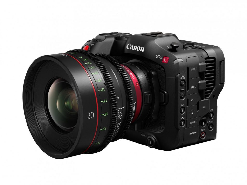 Canon EOS C70 with cinema lens