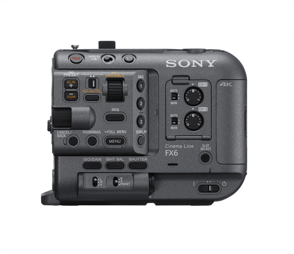 Sony FX6 left side no lens