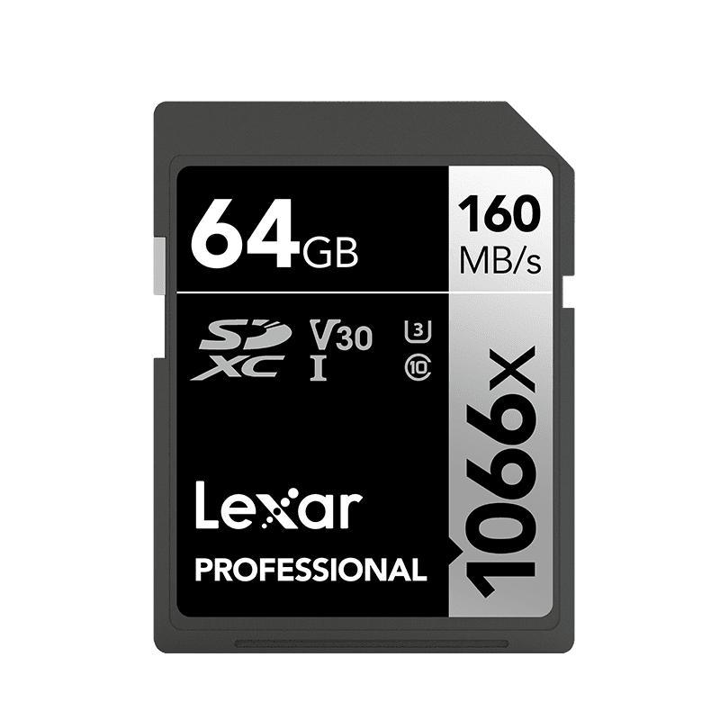 Lexar Professional 1066x SDXC™ UHS-I Card SILVER Series 64Gb