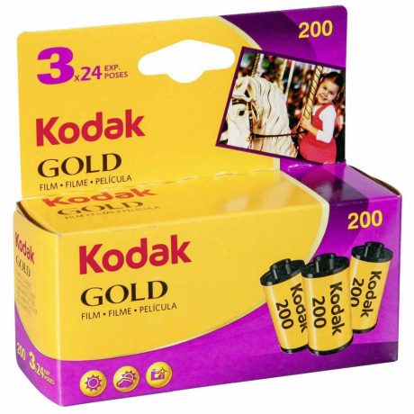 PhotoBite - Kodak GOLD 200 35mm Colour Film Triple Pack – 24 exp