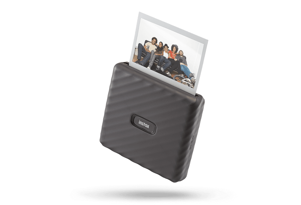 instax LINK WIDE Mocha Gray with print