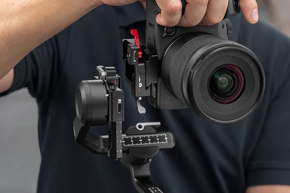 DJI's lightweight RS 3 Mini camera stabilizer is designed to be used with  one hand