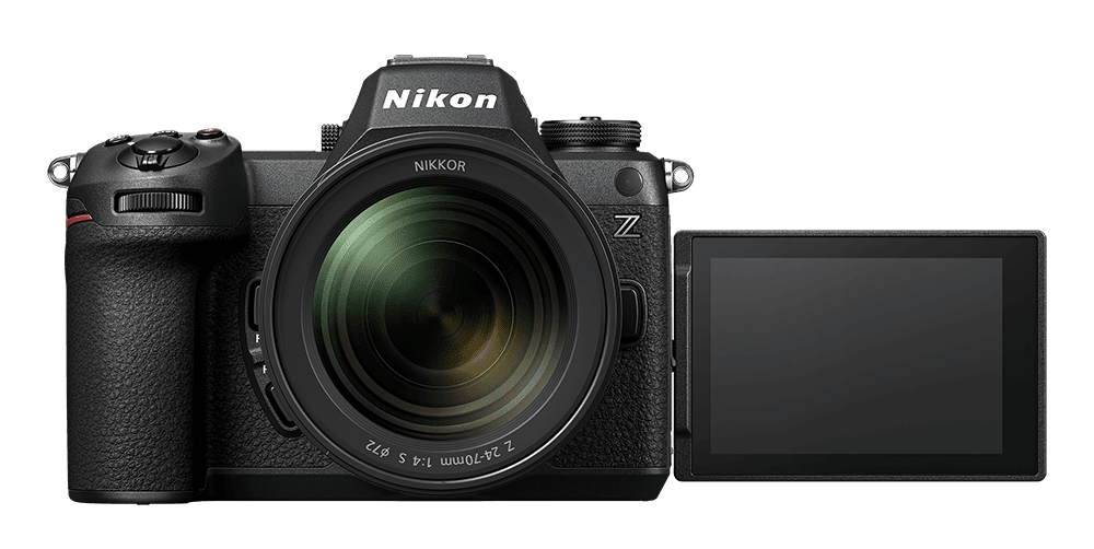 Nikon Z6III Z24-70 front monitor side